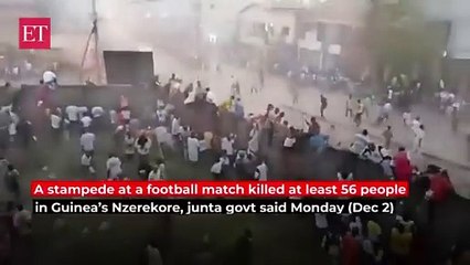 Estampida en una cancha de Guinea con decenas de muertos