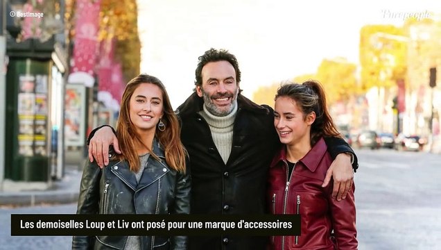 Quand une Delon en cache une autre... : Anthony Delon montre ses filles Loup et Liv comme on les voit rarement