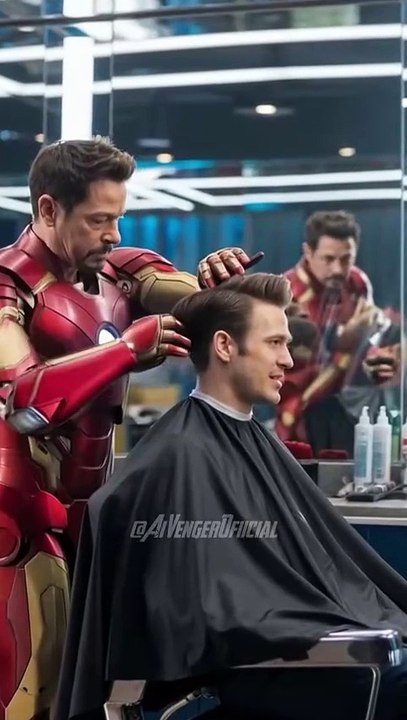 Iron man Became a Barber😂