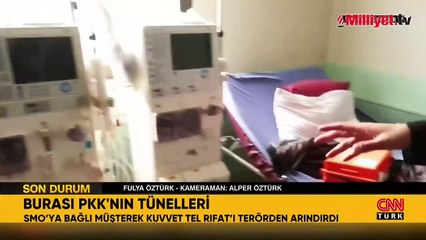CNN TÜRK, Tel Rıfat'ın kalbinde! Fulya Öztürk terör örgütüne ait tünelleri görüntüledi