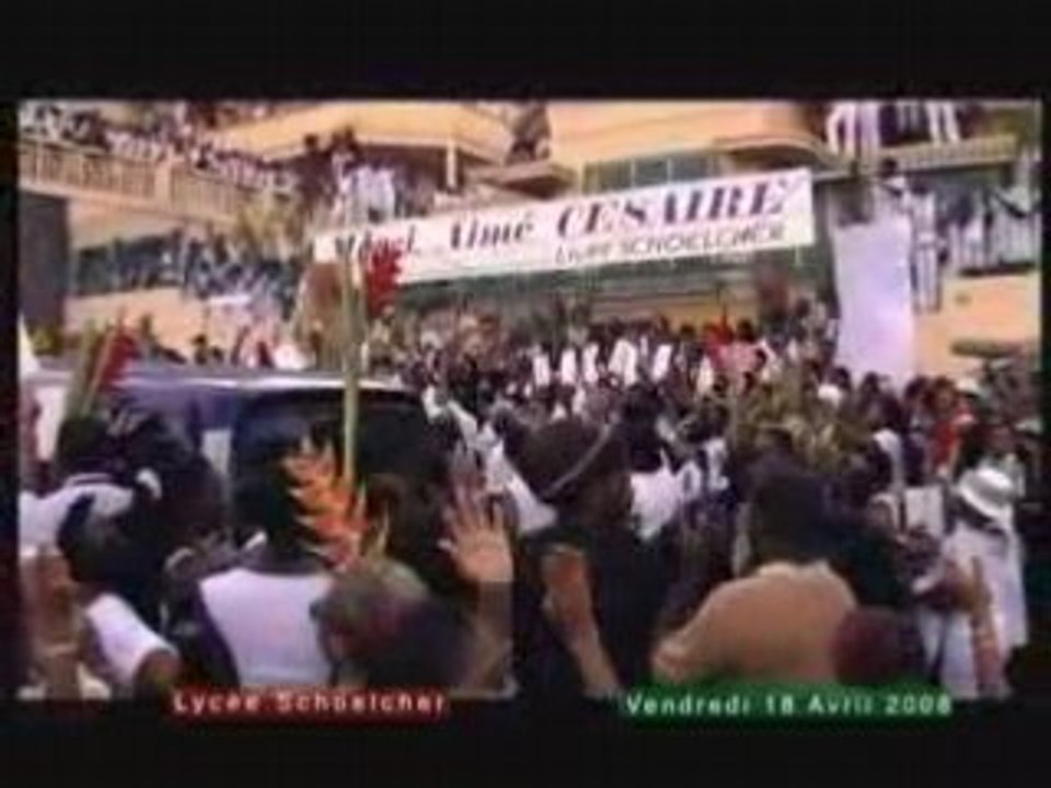 Aimé Césaire, derniere promenade parmi les siens