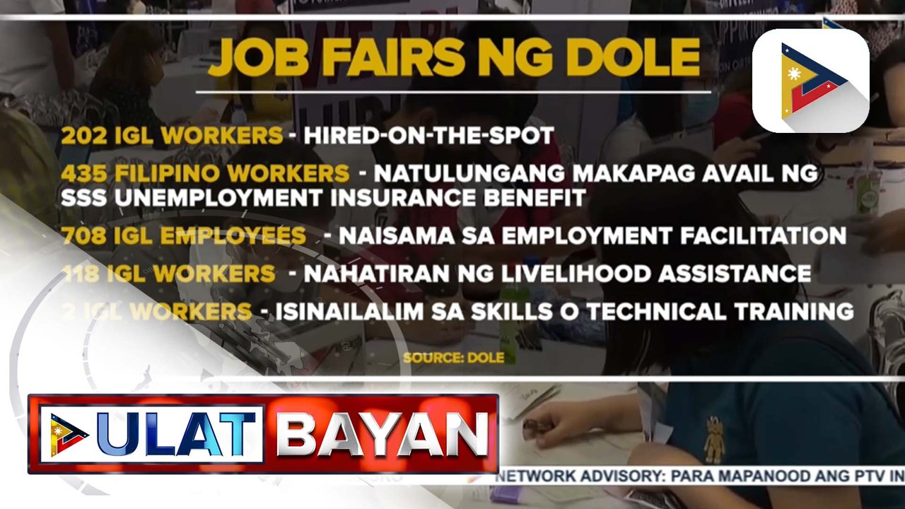 Daan-daang displaced POGO workers, hired on the spot sa job fair ng DOLE