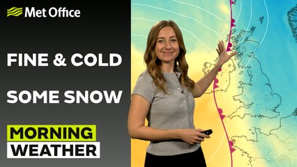 Met Office Morning Weather Forecast 02/12/2024 - Frosty start, icy stretches northeast