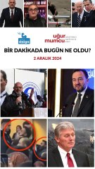 Bir dakikada bugün ne oldu?