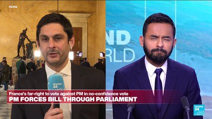 'Once again the French far-right has the fate of the government in its hands'