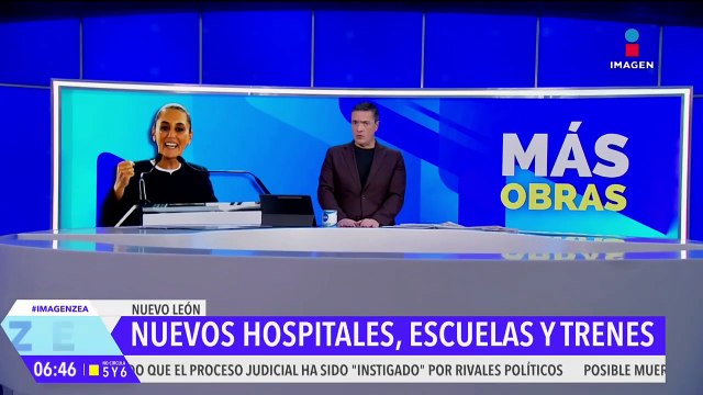 Claudia Sheinbaum visita Nuevo León y anuncia la construcción de un hospital y escuelas