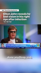 Elton John habla de su enfermedad en los ojos