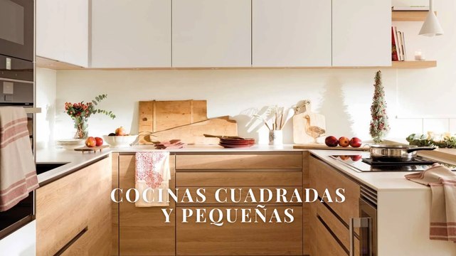 Ideas que aprovechan el espacio en cocinas cuadradas pequeñas