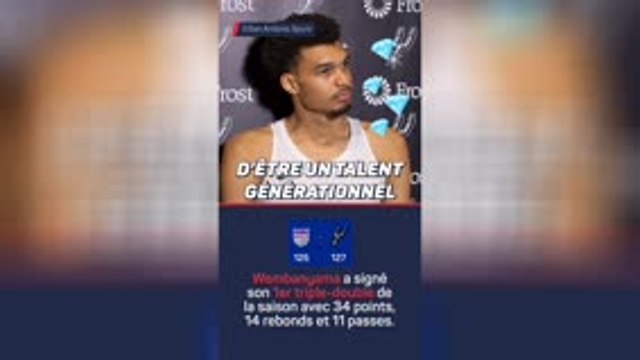 Spurs - Wembanyama : Je vis mon rêve