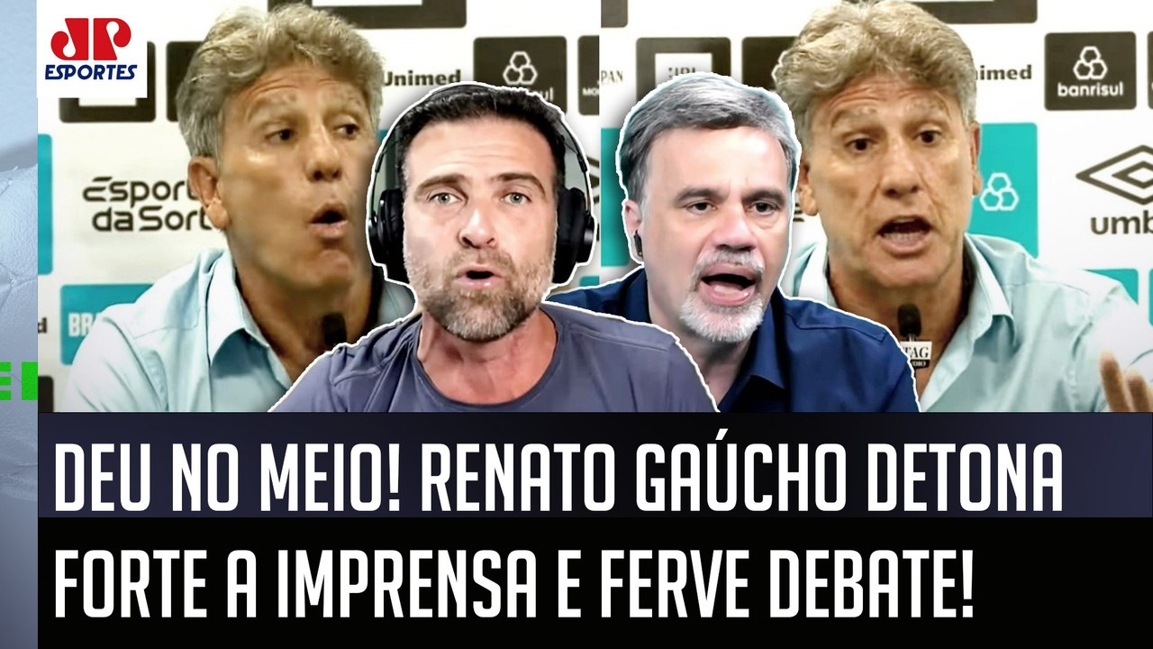 "ESSE É UM IDIOTA!!! E VOCÊS DA IMPRENSA ESTÃO..." Renato Gaúcho DETONA FORTE e CRITICA JORNALISTAS!