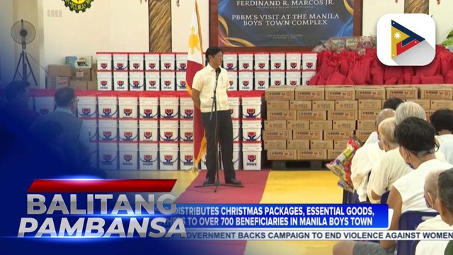 PBBM distributes Christmas packages, essential goods, rice, among others to over 700 beneficiaries in Manila Boys Town
