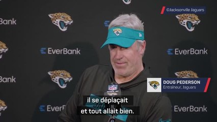 Jacksonville Jaguars - Après la frayeur, Pederson rassurant pour Lawrence