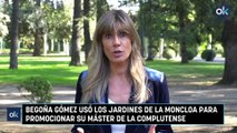 Begoña Gómez usó los jardines de La Moncloa para promocionar su máster de la Complutense