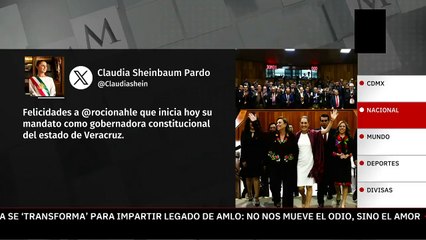 A 6 años de que AMLO ganó la presidencia, Sheinbaum lo recuerda como "gran luchador social"