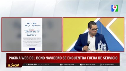 Página web del Bono Navideño se encuentra fuera de servicio| El Show del Mediodía