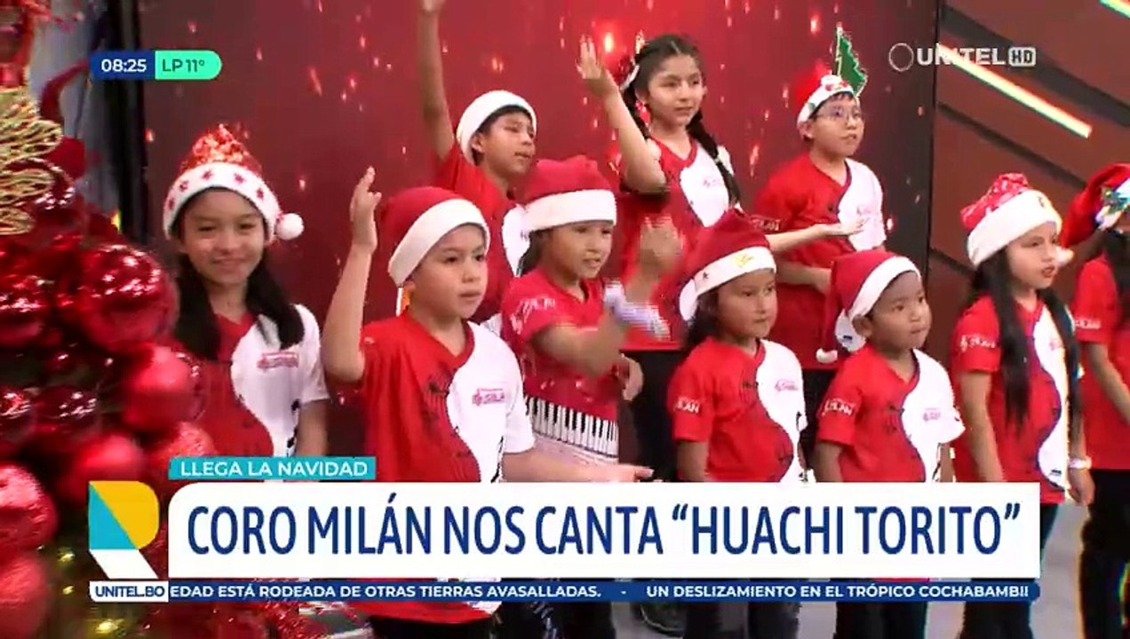 Encendido de luces y villancicos en Cochabamba