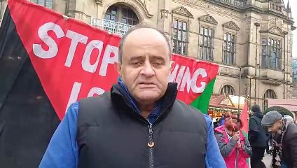 Palestine flag flies above Sheffield Town Hall