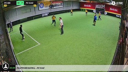Faute de Kévin L - Fc Caz