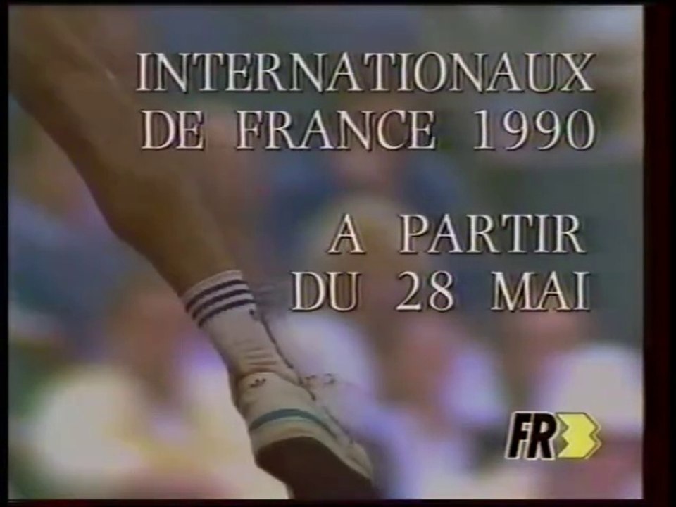 FR3 - 28 mai 1990 - Publicités - Bandes-annonces - Soir 3 - Météo - Roland Garros 1990 - Publicités - Océaniques