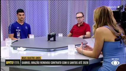 'A gente entende a cobrança do torcedor, o Santos voltou para onde merece': diz Gabriel Brazão