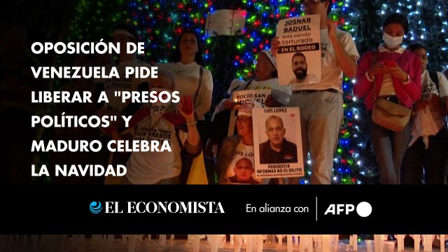 Oposición de Venezuela pide liberar a presos políticos y Maduro celebra la Navidad