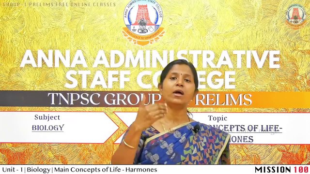 TNPSC Prelims Biology Main Concepts of Life - Hormones Part 2