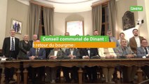 Richard Fournaux de retour à l'hôtel de ville de Dinant
