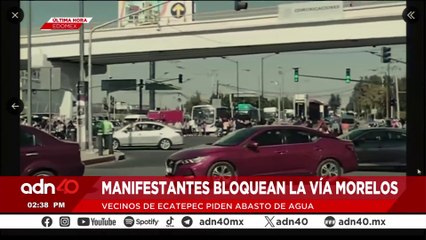 🚨¡Última Hora! Manifestantes bloquean la Vía Morelos por falta de agua
