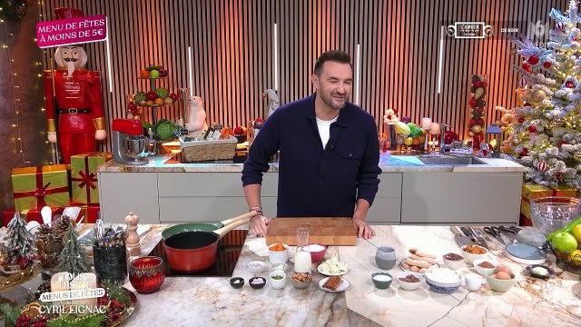 Le générique de Tous en cuisine : Menus de fêtes ce lundi 2 décembre 2024 sur M6.