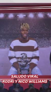 El saludo viral de Rodri a Nico Williams en la gala de los Premios AS del deporte 2024