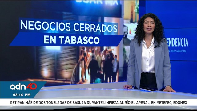 Calles vacías por la ola de violencia en Villahermosa,Tabasco