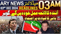 ARY News 3 AM Headlines | 3rd Dec 2024 | Aindah Ka Laiha Amal Khud Den Ge, Gohar