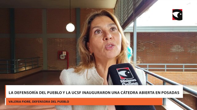 La Defensoría del Pueblo y la UCSF inauguraron una cátedra abierta en Posadas