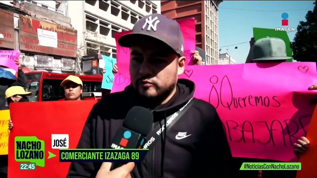 Locatarios de la Plaza Izazaga 89 exigen que los dejen trabajar