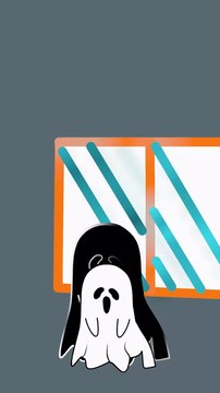 Little Ghost Vs Lady scream (Animation Meme) #4k #shorts #memes #Animation