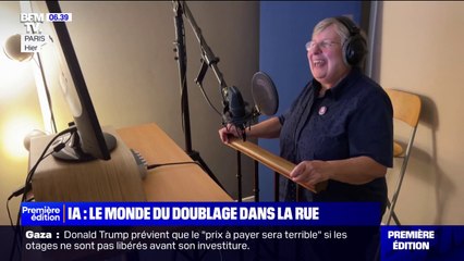 "L'intelligence artificielle n'a pas de sentiment": menacés, les comédiens de doublage manifestent