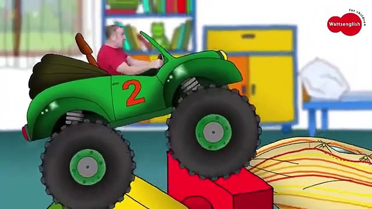 Monster Trucks Toys for Children   MORE Stories for Kids _ Steve and Maggie by Wow English TV(360P)