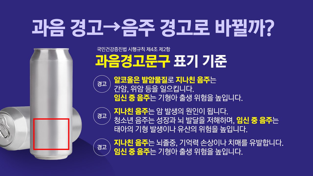 술병에 '과음 경고' 대신 '음주 경고'?... 복지부 검토 추진 [앵커리포트] / YTN