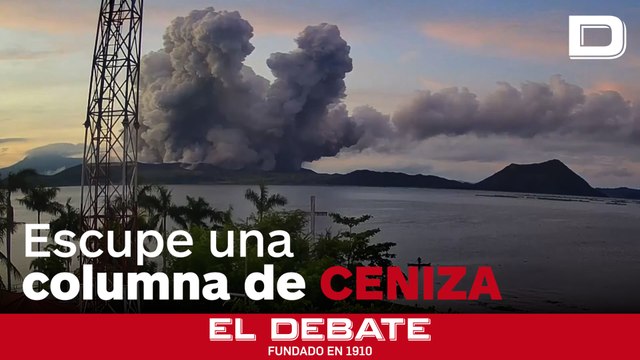 La columna de ceniza de 600 metros de altura que ha hecho sonar las alarmas en Filipinas
