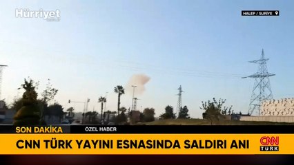 Halep'te gerginlik sürüyor... Canlı yayında saldırı anı!