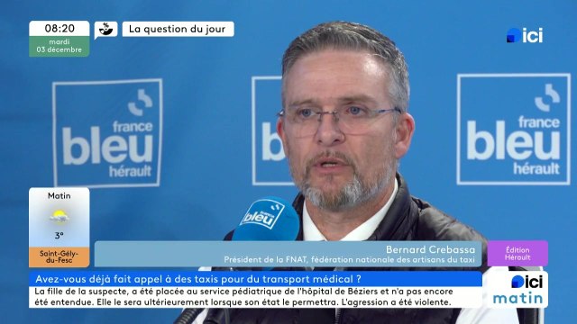 Bernard Crebassa, président de la Fédération nationale des artisans du taxi