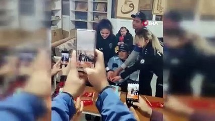 Engelli kızın polis olma hayali gerçek oldu