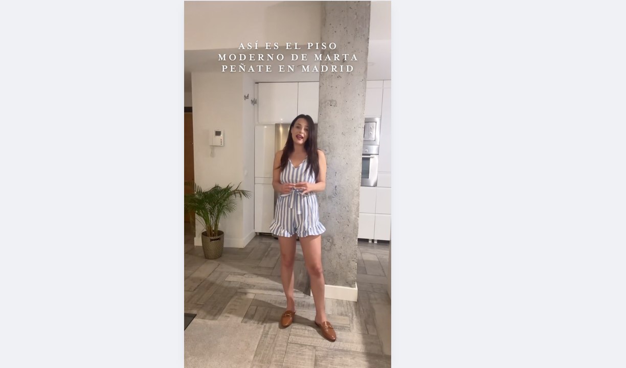 Así es el piso moderno de Marta Peñate en Madrid