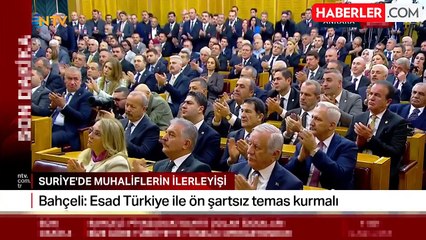 Bahçeli'den Suriye'deki çatışmalarla ilgili ilk yorum: Esad, Türkiye ile ön şartsız temas kurmalı