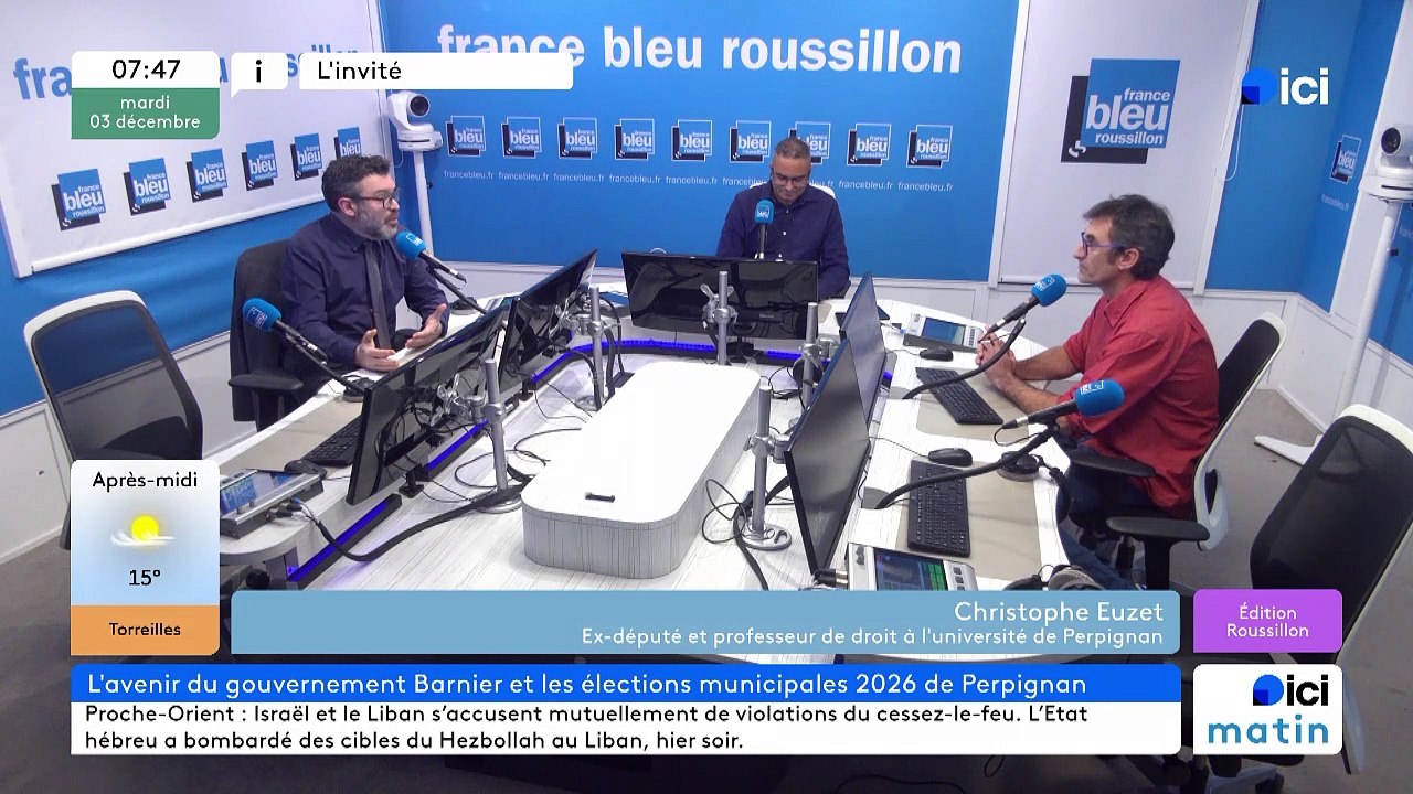 Motions de censure, et maintenant ? Christophe Euzet est l'invité de France Bleu Roussillon
