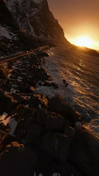 LE PLUS BEAU sunset des Lofoten en Norvege