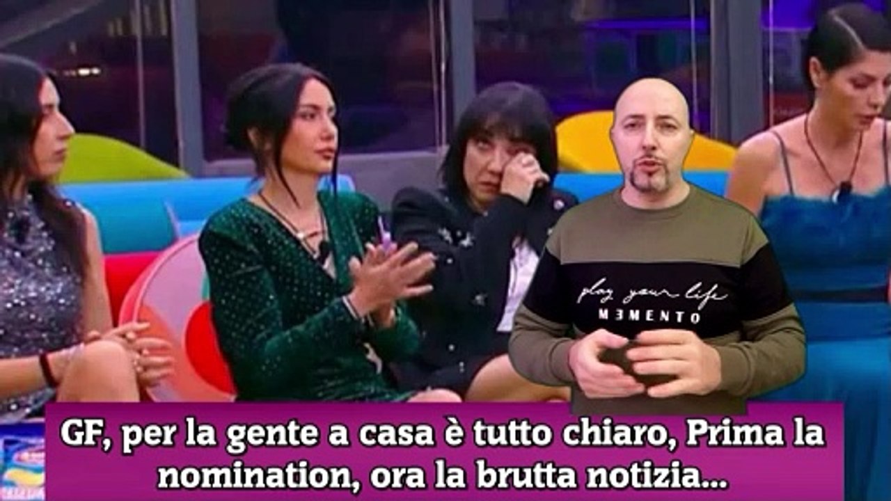 GF, per la gente a casa è tutto chiaro, Prima la nomination, ora la brutta notizia...