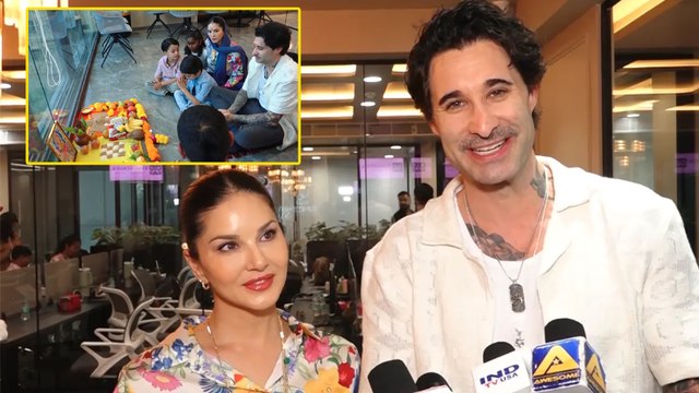 Sunny Leone & Daniel Weber Mark The Inauguration Of Their New Office