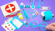 Trousse médicale de docteur DIY 👨‍⚕️⚕️ Ensemble de jeu en papier amusant à fabriquer