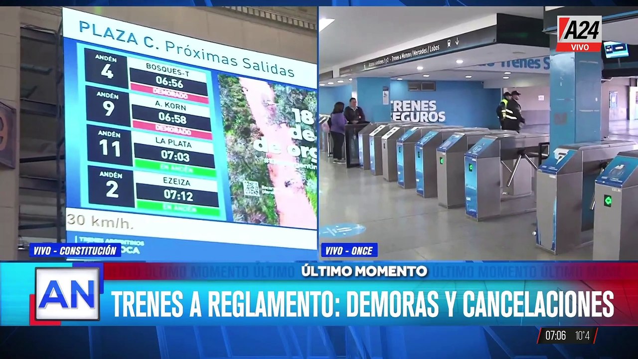 Paro parcial en estaciones de trenes genera caos y enojo entre pasajeros